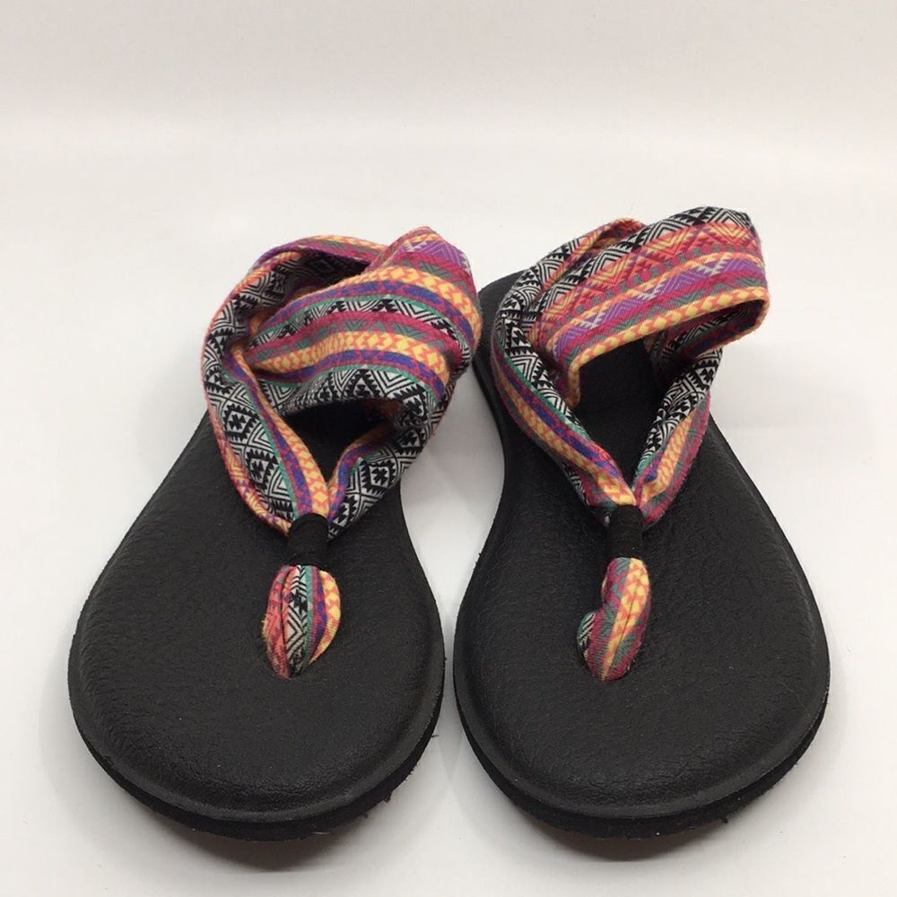 Sanuk Yoga Sling Womens Flip Flop Sandal SWS10535  Sz 7